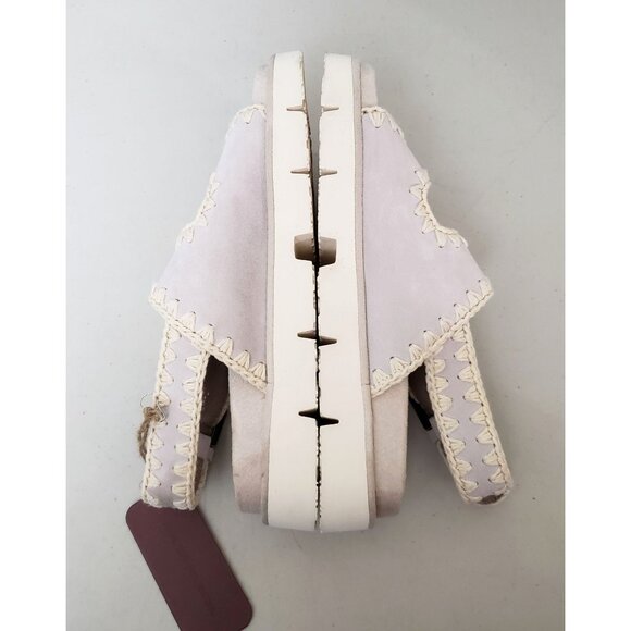 MOU Lovecraft Footbed Sandals Chalk Size 41 - Picture 4 of 5